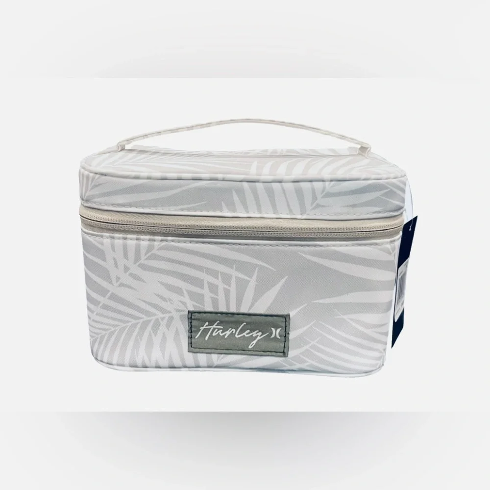 Hurley Khaki and Green Tropical Cosmetic Bag - Picture 1 of 2